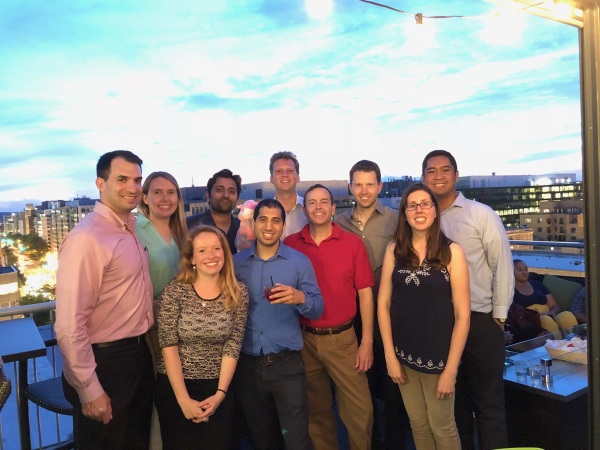 Speakeasy Toastmasters takes in the view from above DC